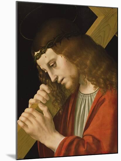 Christ Carrying the Cross-Marco D'oggiono-Mounted Art Print