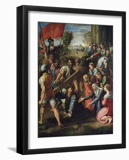 Christ Carrying the Cross-Raphael-Framed Giclee Print