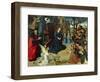 Christ Child Adored by Angels, Central Panel of the Portinari Altarpiece, c.1479-Hugo van der Goes-Framed Giclee Print