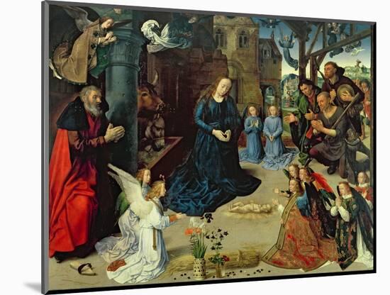 Christ Child Adored by Angels, Central Panel of the Portinari Altarpiece, c.1479-Hugo van der Goes-Mounted Giclee Print