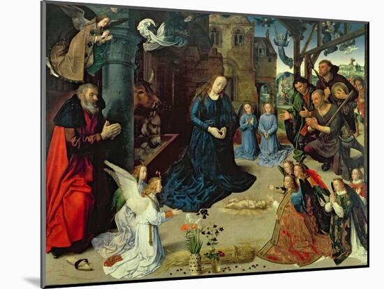 Christ Child Adored by Angels, Central Panel of the Portinari Altarpiece, c.1479-Hugo van der Goes-Mounted Giclee Print