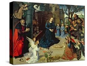 Christ Child Adored by Angels, Central Panel of the Portinari Altarpiece, c.1479-Hugo van der Goes-Stretched Canvas