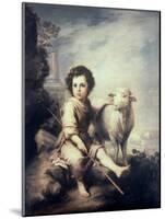 Christ Child as Shepherd-Bartolome Esteban Murillo-Mounted Giclee Print