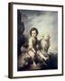 Christ Child as Shepherd-Bartolome Esteban Murillo-Framed Giclee Print