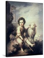 Christ Child as Shepherd-Bartolome Esteban Murillo-Stretched Canvas