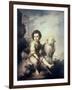 Christ Child as Shepherd-Bartolome Esteban Murillo-Framed Giclee Print