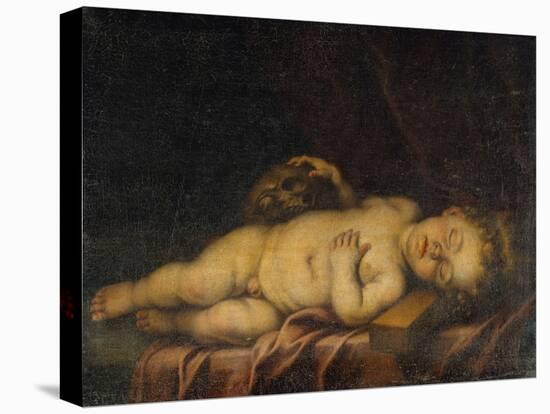 Christ Child Asleep on the Cross-Bartolome Esteban Murillo-Stretched Canvas