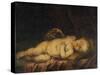 Christ Child Asleep on the Cross-Bartolome Esteban Murillo-Stretched Canvas