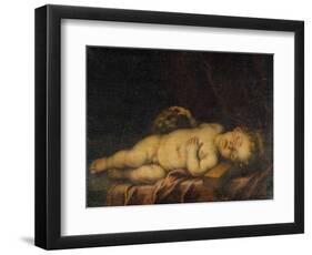 Christ Child Asleep on the Cross-Bartolome Esteban Murillo-Framed Giclee Print