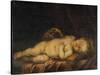 Christ Child Asleep on the Cross-Bartolome Esteban Murillo-Stretched Canvas