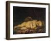 Christ Child Asleep on the Cross-Bartolome Esteban Murillo-Framed Giclee Print