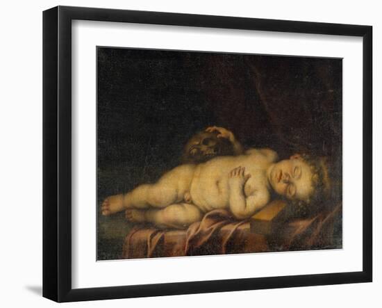 Christ Child Asleep on the Cross-Bartolome Esteban Murillo-Framed Giclee Print