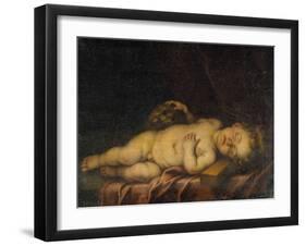 Christ Child Asleep on the Cross-Bartolome Esteban Murillo-Framed Giclee Print