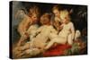 Christ Child with Saint John and Two Angels, 1615/20-Peter Paul Rubens-Stretched Canvas