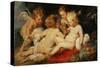 Christ Child with Saint John and Two Angels, 1615/20-Peter Paul Rubens-Stretched Canvas