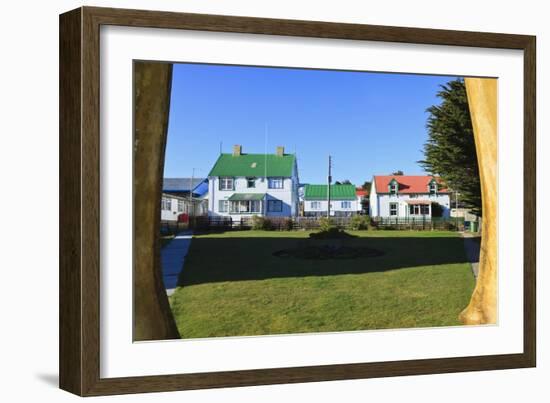 Christ Church Cathedral Green and Houses-Eleanor-Framed Photographic Print