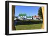 Christ Church Cathedral Green and Houses-Eleanor-Framed Photographic Print