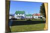 Christ Church Cathedral Green and Houses-Eleanor-Mounted Photographic Print