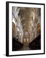 Christ Church Cathedral Interior, Oxford University, Oxford, England-Peter Barritt-Framed Photographic Print