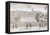 Christ Church College, Oxford, from 'Oxonia Illustrated', Published 1675-David Loggan-Framed Stretched Canvas