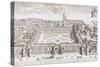 Christ Church College, Oxford, from 'Oxonia Illustrated', Published 1675-David Loggan-Stretched Canvas