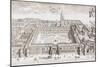 Christ Church College, Oxford, from 'Oxonia Illustrated', Published 1675-David Loggan-Mounted Giclee Print
