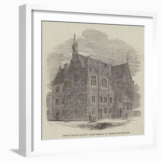 Christ Church District Upper Schools, St George'S-In-The-East-null-Framed Giclee Print