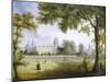 Christ Church from Merton Fields, Oxford-Richard Bankes Harraden-Mounted Giclee Print