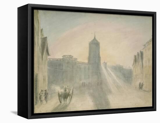 Christ Church from St Aldates, 1787-John Baptist Malchair-Framed Stretched Canvas