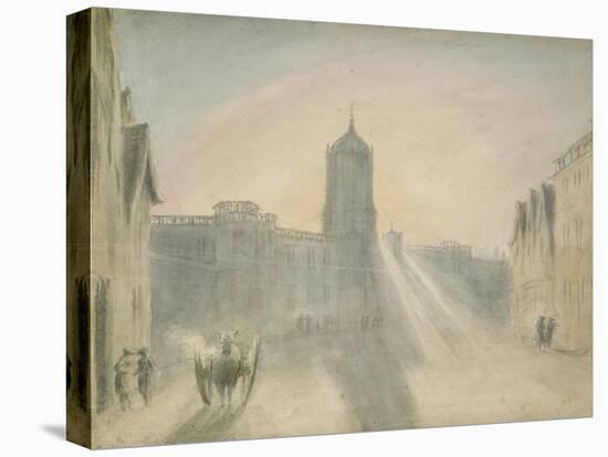 Christ Church from St Aldates, 1787-John Baptist Malchair-Stretched Canvas