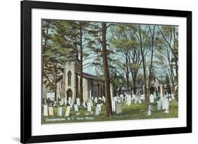 Christ Church Graveyard, Cooperstown-null-Framed Art Print