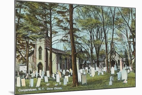 Christ Church Graveyard, Cooperstown-null-Mounted Art Print