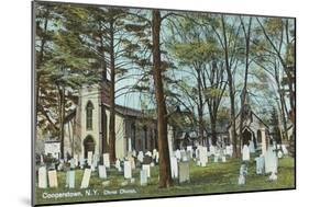 Christ Church Graveyard, Cooperstown-null-Mounted Art Print