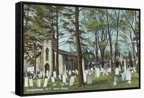 Christ Church Graveyard, Cooperstown-null-Framed Stretched Canvas