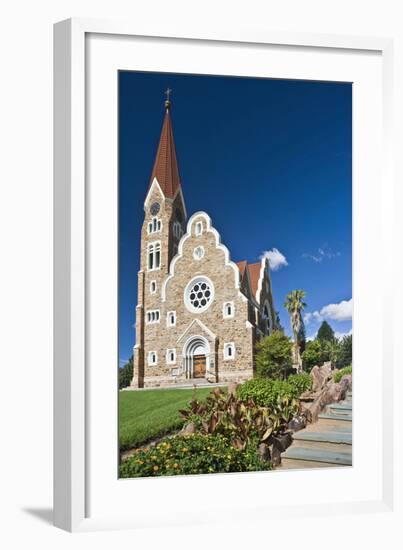 Christ church in Windhoek, Namibia-null-Framed Art Print