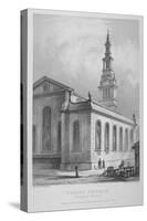 Christ Church, Newgate Street, City of London, 1838-John Le Keux-Stretched Canvas