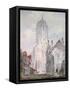 Christ Church, Oxford, 1795-J. M. W. Turner-Framed Stretched Canvas