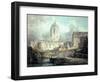 Christ Church, Oxford-J M W Turner-Framed Giclee Print