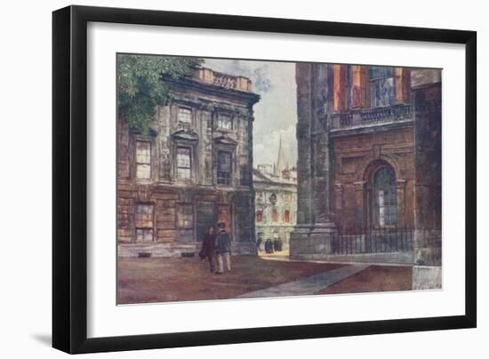 Christ Church - Peckwater Quadrangle, 1906-John Fulleylove-Framed Giclee Print