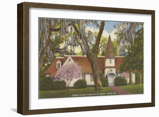 Christ Church, St. Simons Island, Georgia-null-Framed Art Print