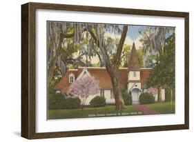 Christ Church, St. Simons Island, Georgia-null-Framed Art Print