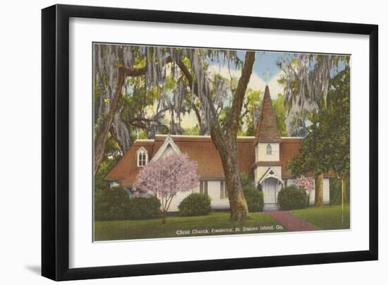 Christ Church, St. Simons Island, Georgia-null-Framed Art Print