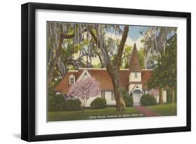 Christ Church, St. Simons Island, Georgia-null-Framed Art Print