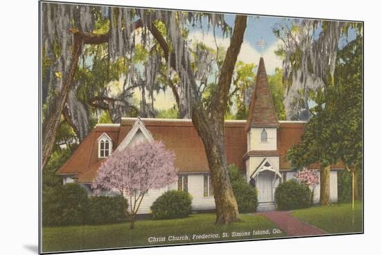 Christ Church, St. Simons Island, Georgia-null-Mounted Art Print