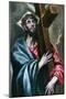 Christ Clasping the Cross, 1600-1610-El Greco-Mounted Giclee Print