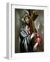 Christ Clasping the Cross, Ca. 1602-El Greco-Framed Giclee Print