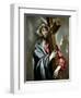Christ Clasping the Cross, Ca. 1602-El Greco-Framed Giclee Print