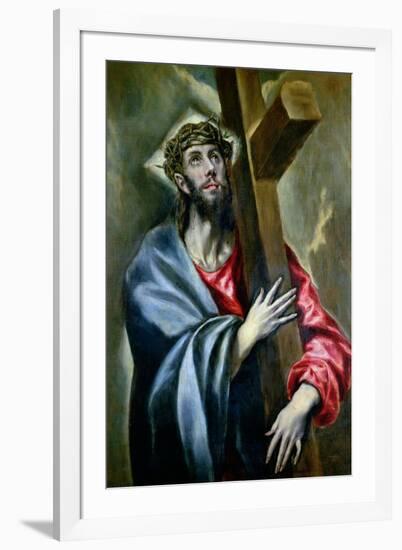 Christ Clasping the Cross-El Greco-Framed Giclee Print