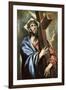 Christ Clasping the Cross-El Greco-Framed Art Print