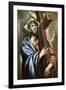 Christ Clasping the Cross-El Greco-Framed Art Print